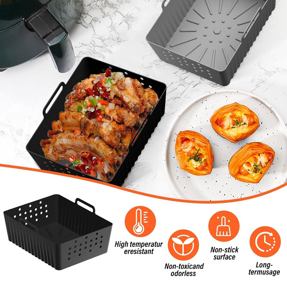 NEUHEIT: Auf Lager - 2 Stück S – Air Fryer Silicone Pot Liner Bewertung und Preis