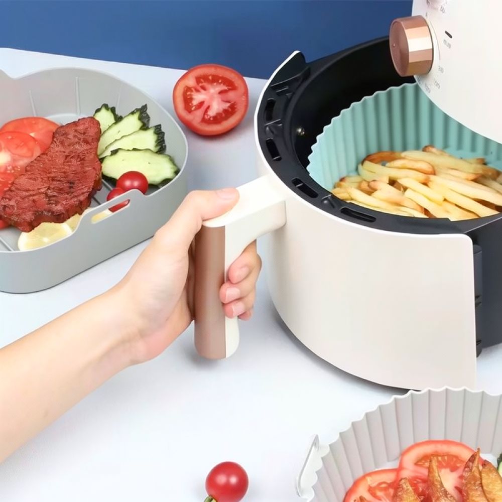 Quadratischer Silikon-Auflaufk – Air Fryer Silicone Pot Liner Bewertung und Preis