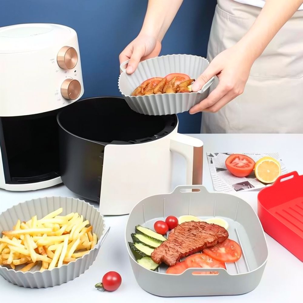 Quadratischer Silikon-Auflaufk – Air Fryer Silicone Pot Liner Bewertung und Preis