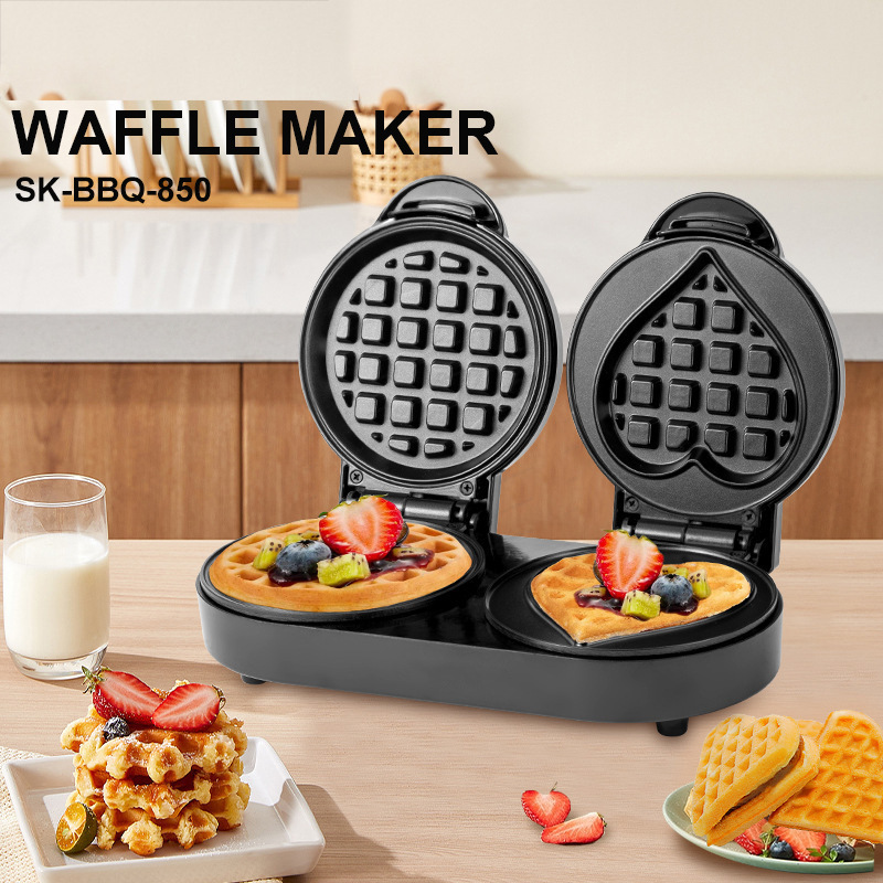 110V Doppelplatten-Waffeleisen – Mini Waffle Maker Machine Bewertung und Preis