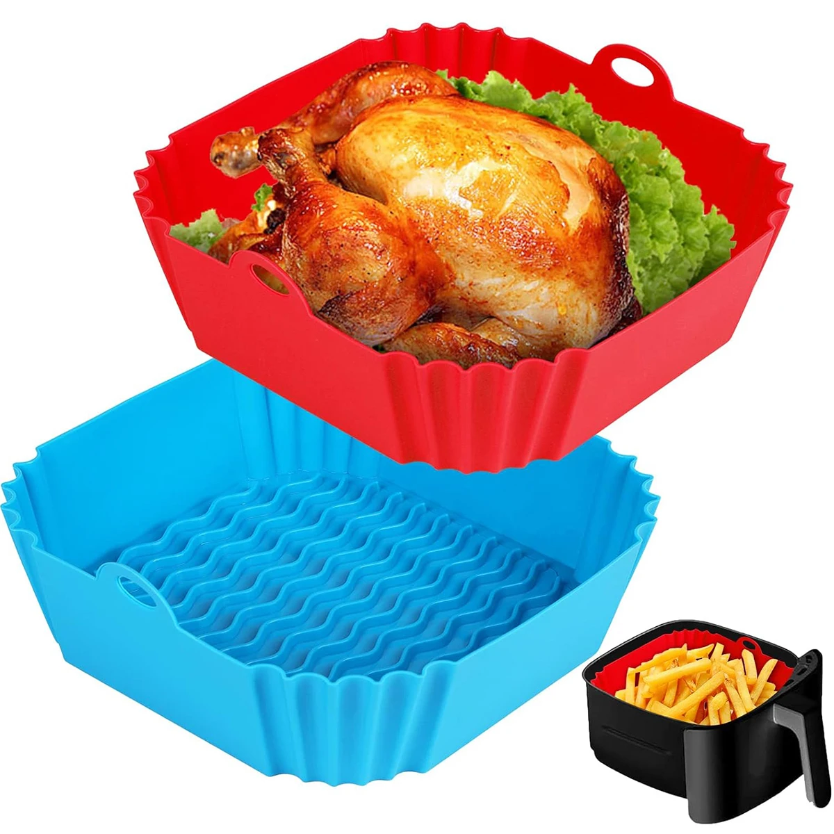 Silikon-Einlagen für Heißluftf – Air Fryer Silicone Pot Liner Bewertung und Preis