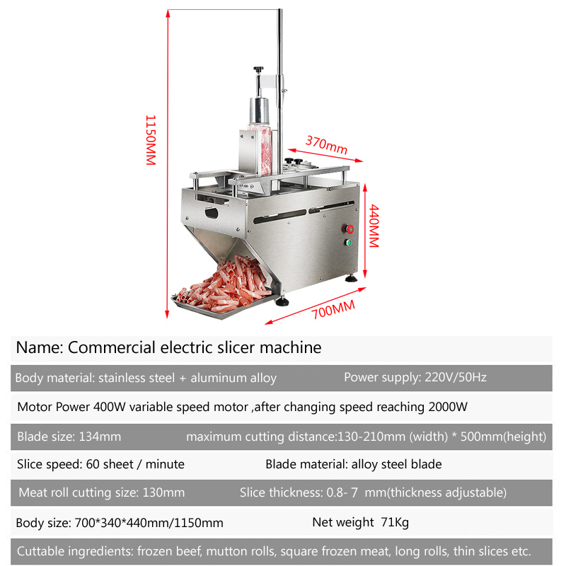 Elektrischer Fleischschneider, – Automatic Meat Slicer Home Bewertung und Preis